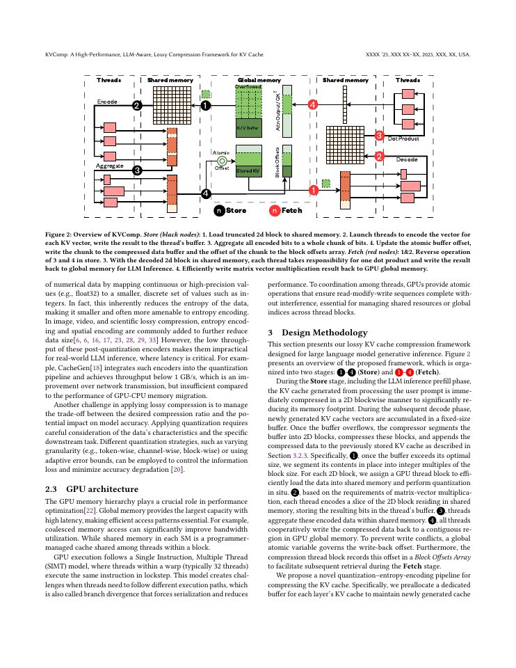 Page 3 of KVComp: A High-Performance, LLM-Aware, Lossy Compression Framework for KV Cache