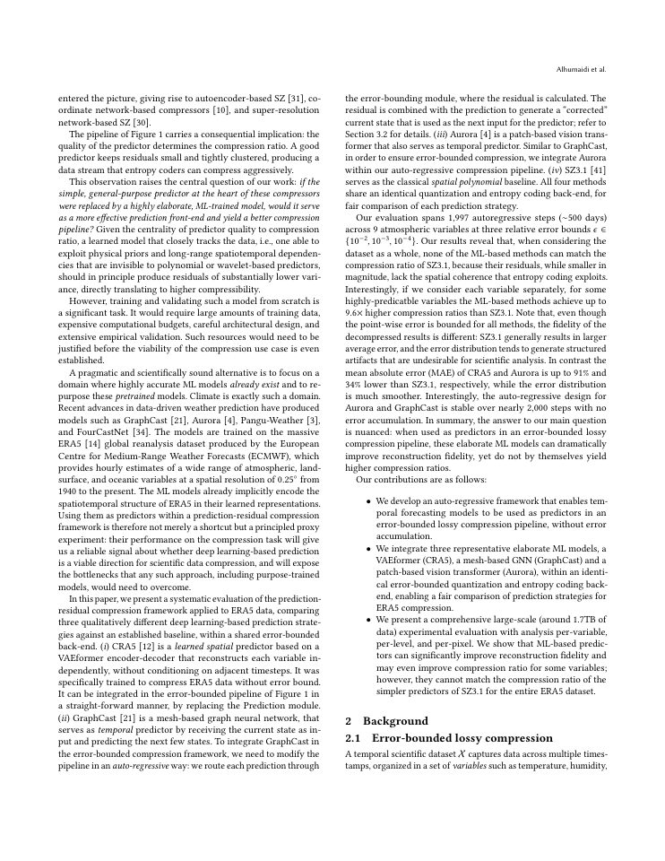 Page 2 of Can Deep Neural Networks Improve Compression of Very Large Scientific Data?