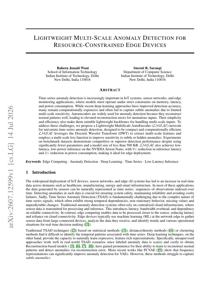 First page of Lightweight Multi-Scale Anomaly Detection for Resource-Constrained Edge Devices