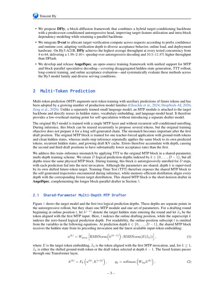 Page 3 of AngelSpec: Towards Real-World High Performance Inference with Speculative Decoding