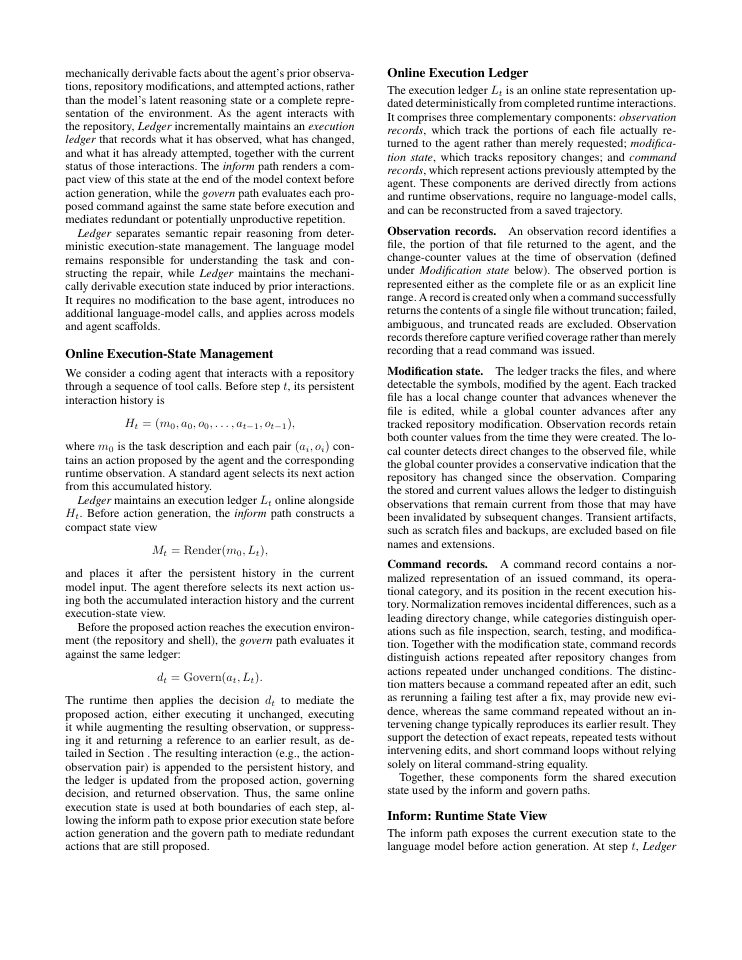 Page 3 of Turning Interaction History into Execution State: A Runtime Layer for Long-Horizon Coding Agents