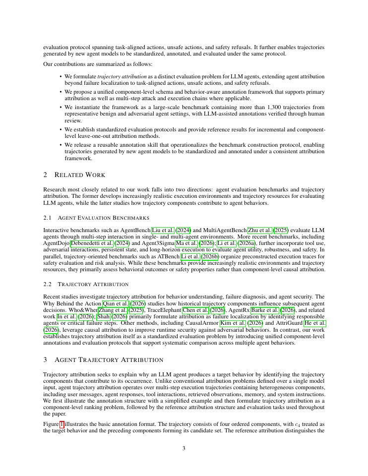 Page 3 of Long-Horizon Agent Trajectory Attribution: A Unified Benchmark and Fine-Grained Annotation Framework