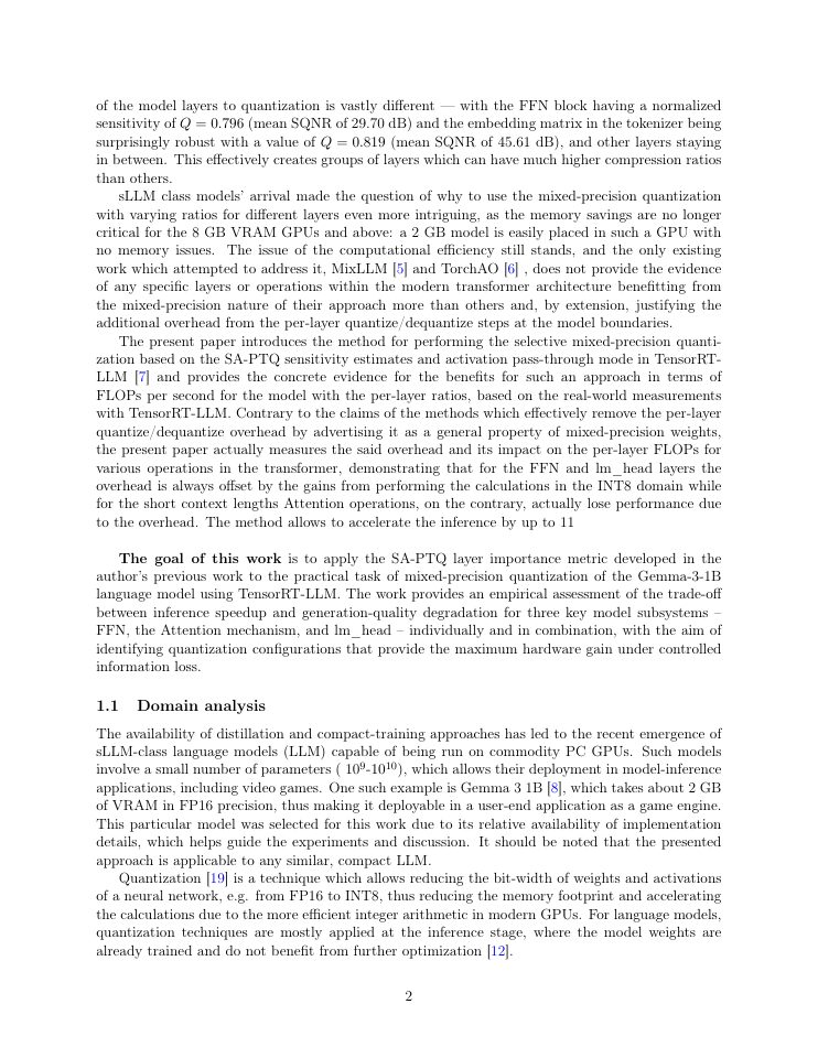Page 2 of A Method for Layer Bit-Width Allocation in LLM Quantization via Performance Maximization Under a Quality-Degradation Constraint
