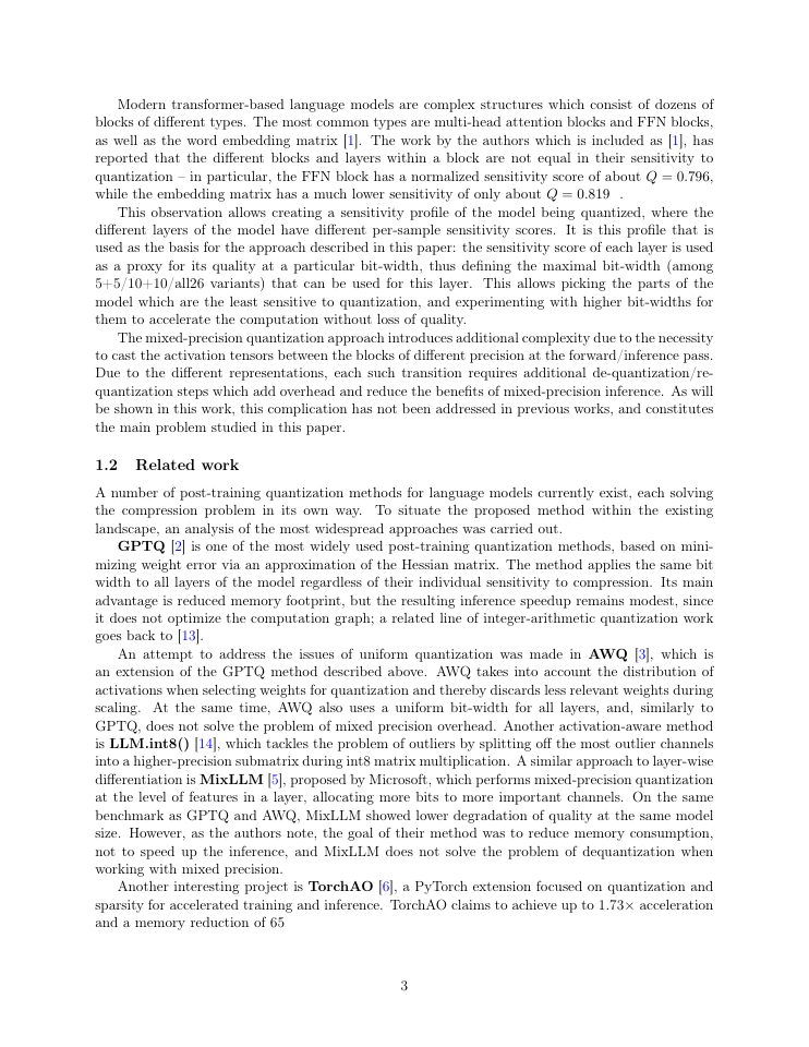 Page 3 of A Method for Layer Bit-Width Allocation in LLM Quantization via Performance Maximization Under a Quality-Degradation Constraint