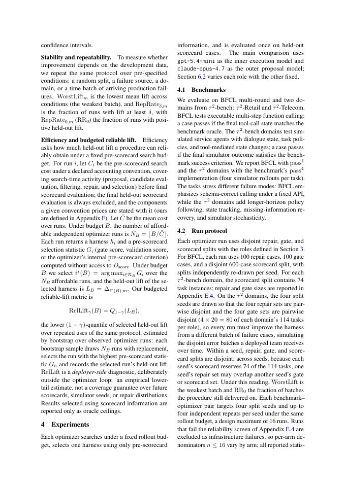 Page 3 of Beyond Prompts: Measuring and Optimizing LLM Tool-Agent Harnesses