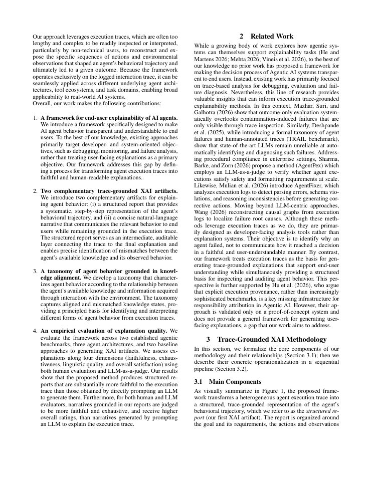 Page 2 of Explaining AI Agents Through Execution Traces