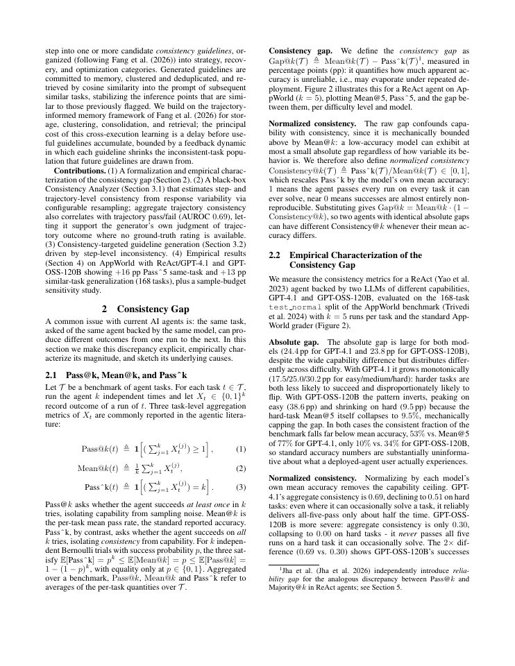Page 2 of Closing the Consistency Gap: Self-Evolving Agents That Learn to Stay on Course