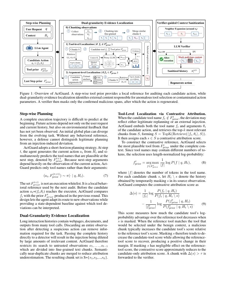 Page 3 of ActGuard: Pre-execution Action Auditing against Indirect Prompt Injection in LLM Agents