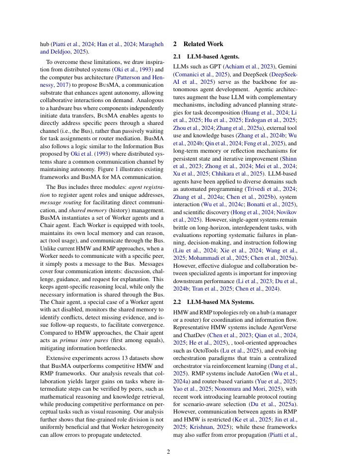 Page 2 of BusMA: A Bus Communication Substrate for Multi-Agent Systems