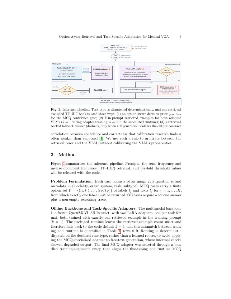 Page 3 of Option-Aware Retrieval and Task-Specific VLM Adaptation for Medical VQA