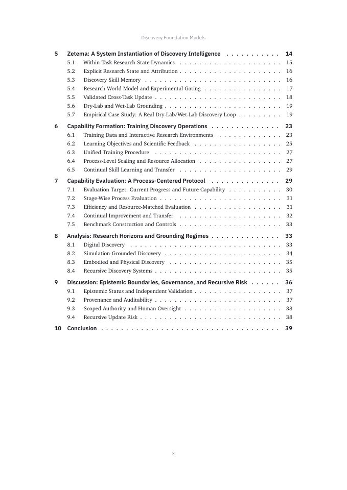 Page 3 of Discovery Foundation Models: Toward Open-Ended Discovery Intelligence