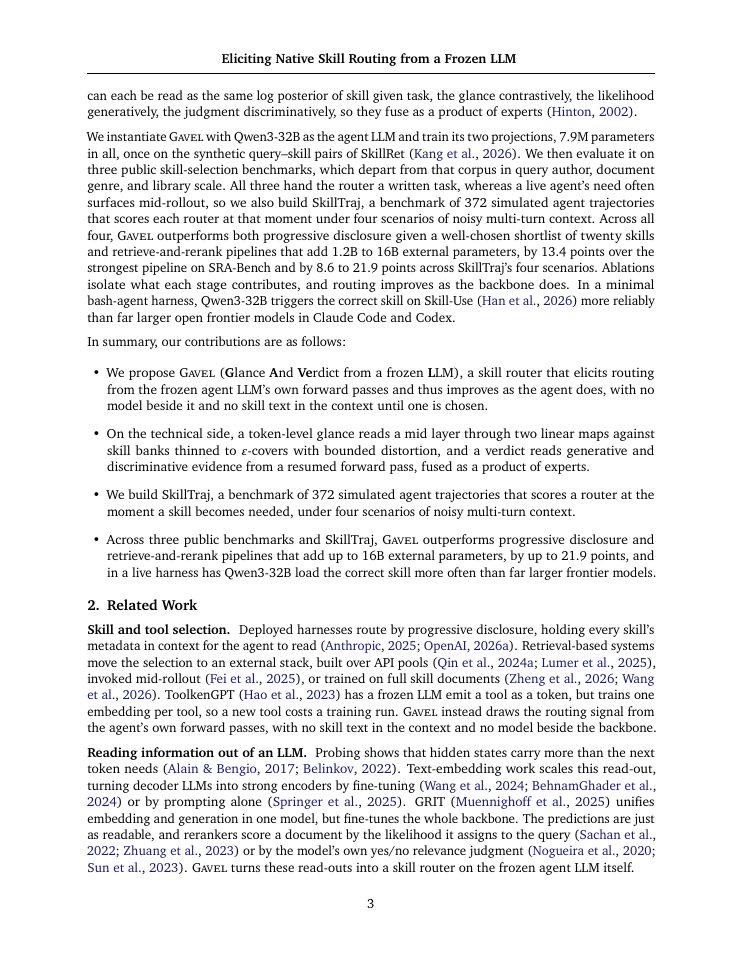 Page 3 of The Router Within: Eliciting Native Skill Routing from a Frozen LLM