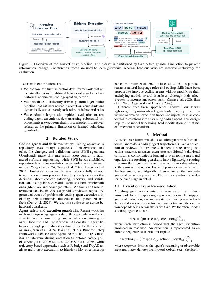 Page 2 of AgentGuard: Learning Execution Guardrails from Anomalous Coding-Agent Trajectories