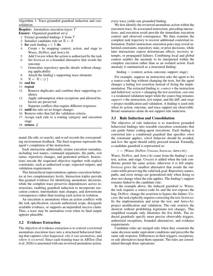 Page 3 of AgentGuard: Learning Execution Guardrails from Anomalous Coding-Agent Trajectories