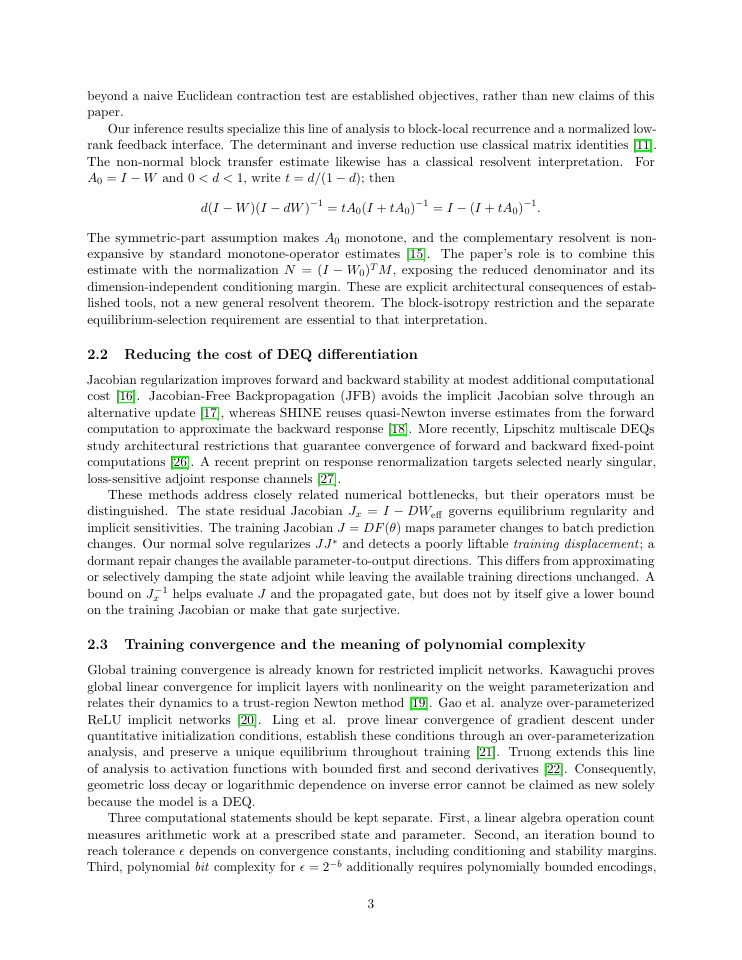 Page 3 of Certified Inference and Training for Deep Equilibrium Networks: A Continuation Framework with Polynomial Complexity Guarantees