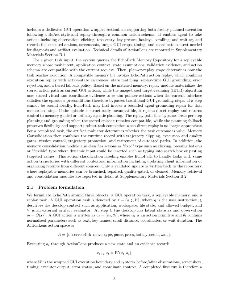 Page 3 of EchoPath: Execution-Level Replayable Memory for GUI Agents
