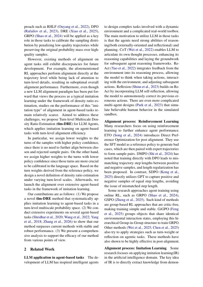 Page 2 of Turn-level Multiscale Density Ratio Estimation for LLM Agents