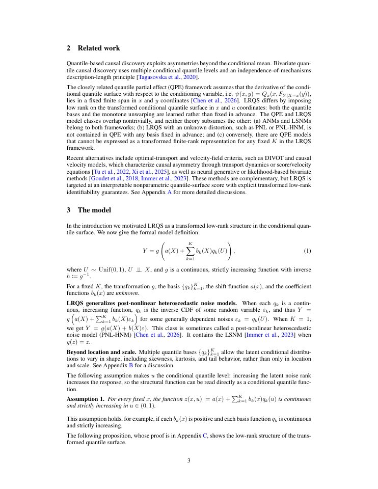Page 3 of Causal Discovery via Transformed Low-Rank Quantile Surfaces