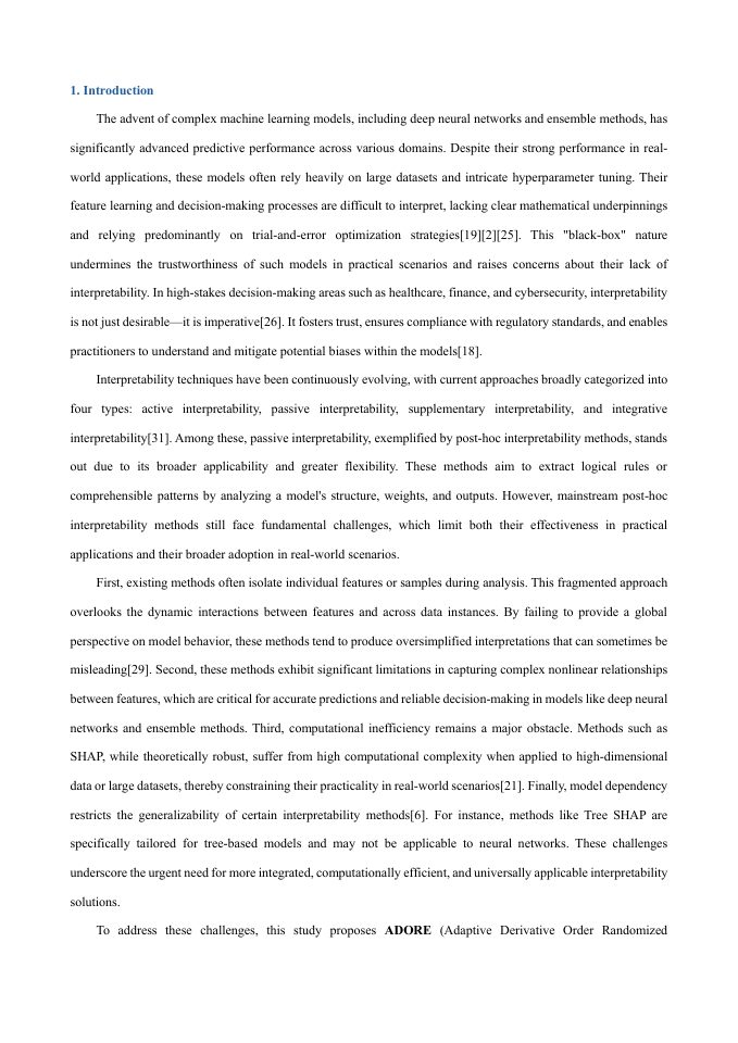 Page 2 of A unified framework for global and local interpretability using adaptive derivative-ordered random explanation