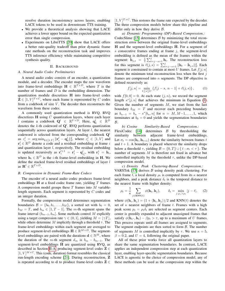 Page 2 of LACE: Layer-Wise Compression for Dynamic Frame Rate Codecs