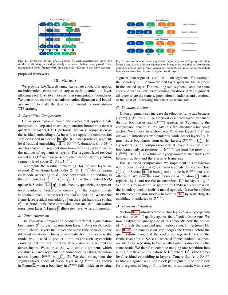Page 3 of LACE: Layer-Wise Compression for Dynamic Frame Rate Codecs