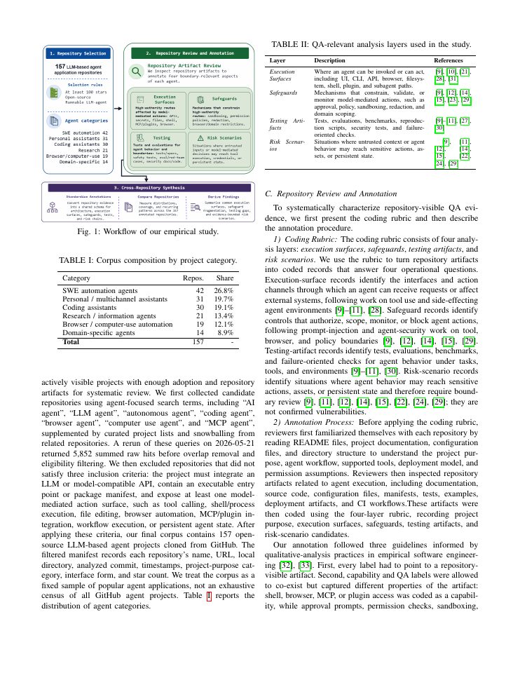 Page 3 of A Large-Scale Empirical Study of Quality Assurance Practices and Gaps in AI Agents