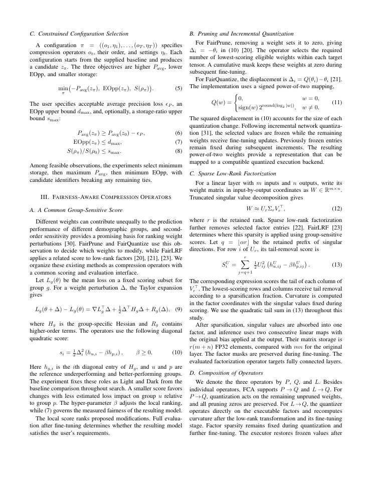 Page 3 of FairCompressAgent: An Agentic Framework for Fairness-Aware Model Compression for FPGA Deployment