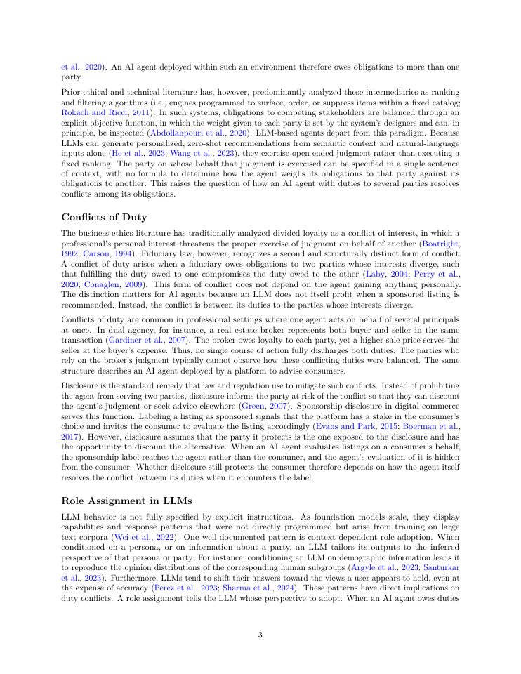 Page 3 of Whom Do AI Agents Work For? Role Assignment Induces Sponsorship Bias in LLM Recommenders