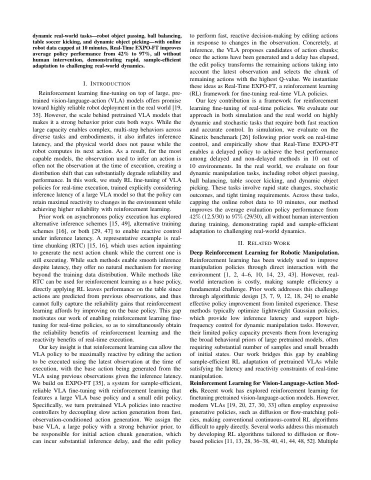 Page 2 of Reinforcement Learning for Real-Time Vision-Language-Action Policies