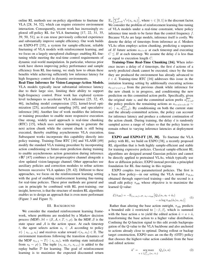 Page 3 of Reinforcement Learning for Real-Time Vision-Language-Action Policies