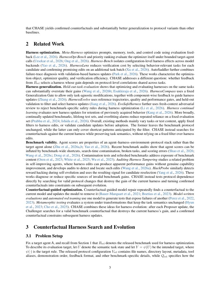 Page 3 of Bad Genius: Counterfactual-Guided Harness Evolution Beyond Task-Specific Shortcuts