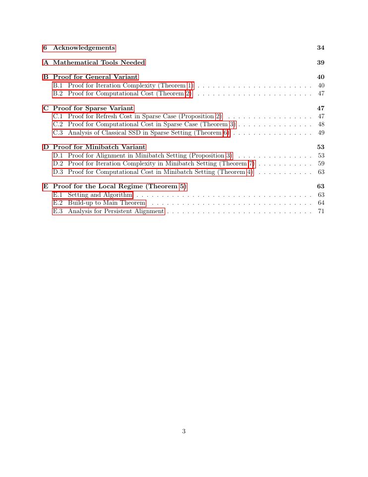 Page 3 of Gradient Descent with Stochastic Subspaces via Persistence of Memory