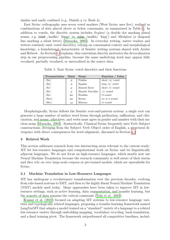 Page 3 of Machine Translation between English and Syriac (East Syriac Dialect) using Statistical Machine Learning