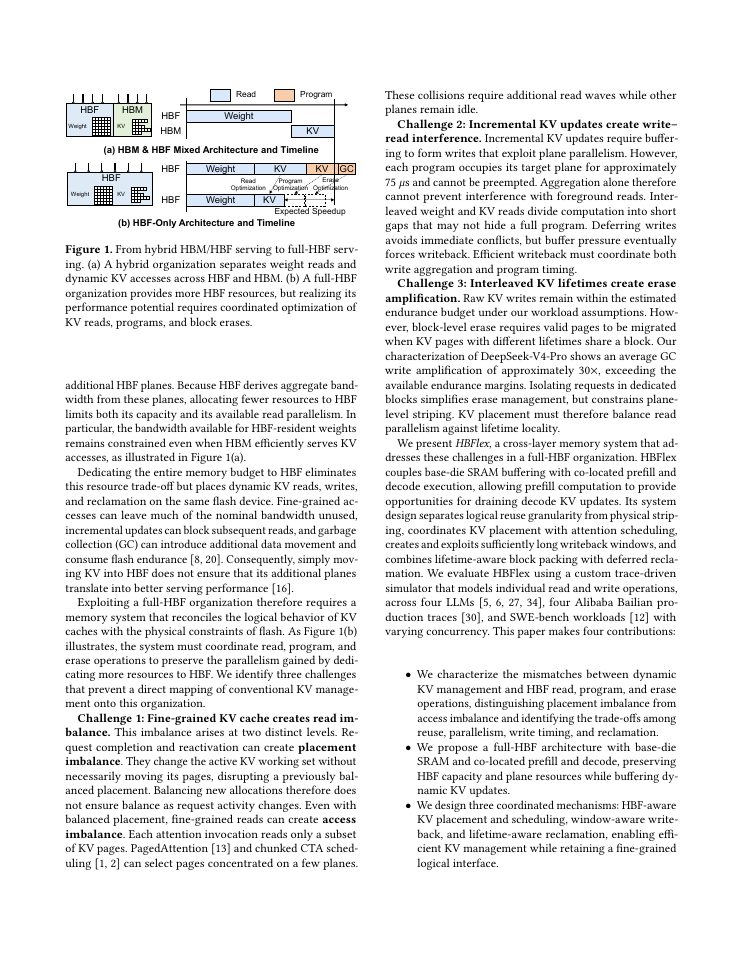 Page 2 of HBFlex: A Flexible Memory System for Bridging Fine-Grained LLM States and Coarse-Grained HBF Parallel Execution