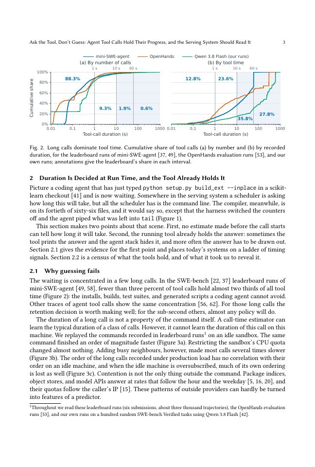 Page 3 of Ask the Tool, Don't Guess: Agent Tool Calls Hold Their Progress, and the Serving System Should Read It