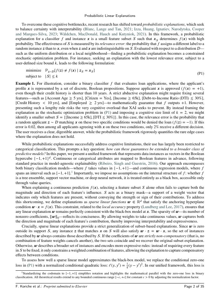 Page 2 of Probabilistic Linear Explanations