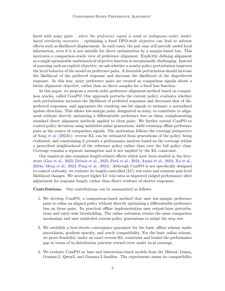 Page 3 of A Zeroth-Order Paradigm for LLM Preference Alignment