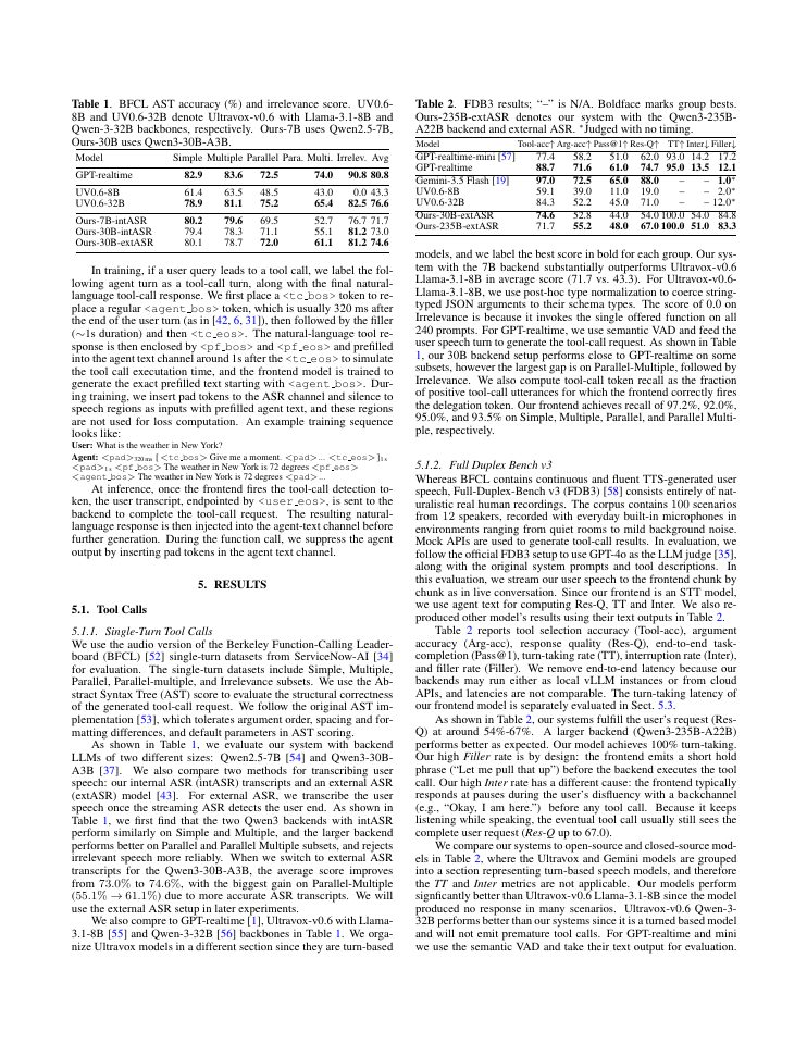 Page 3 of A frontend-backend architecture for tool calls in full-duplex speech models