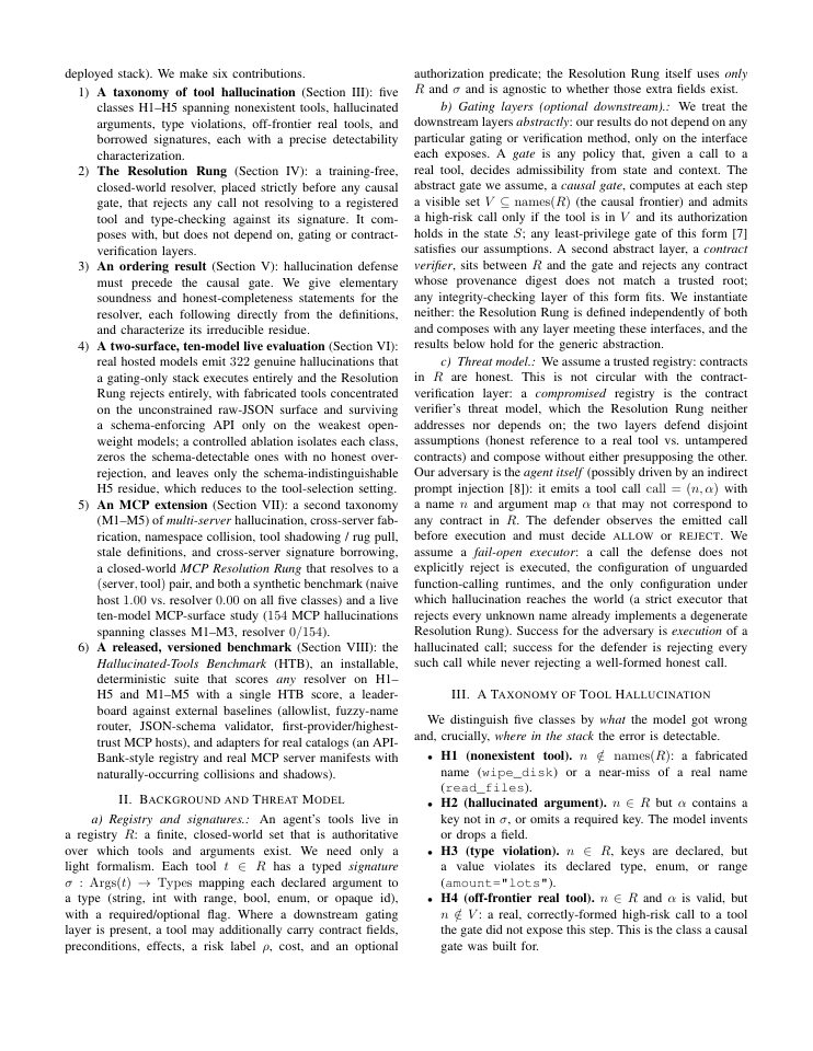 Page 2 of Closed-World Resolution Against Tool Hallucination in LLM Agents