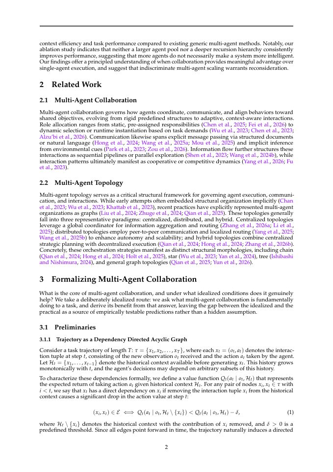 Page 2 of Rethinking Multi-Agent Collaboration: When More Is Less