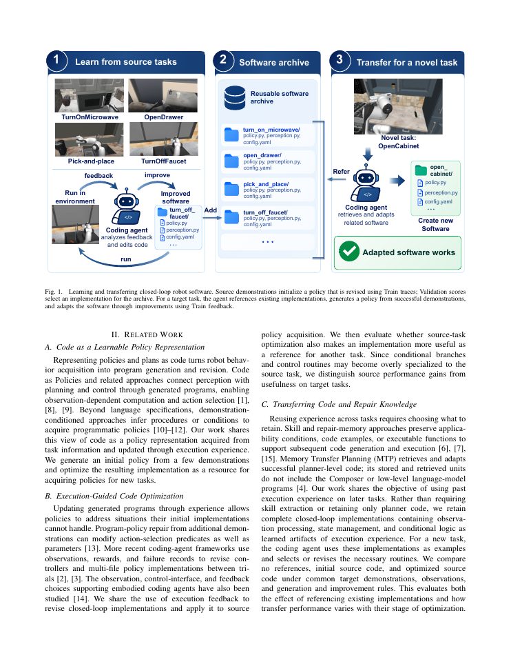 Page 2 of Learning and Transferring Closed-Loop Robot Software