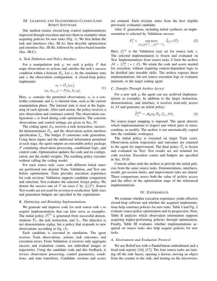 Page 3 of Learning and Transferring Closed-Loop Robot Software