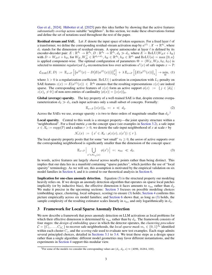 Page 3 of Local Sparsity Enables Unsupervised LLM Safety Detection
