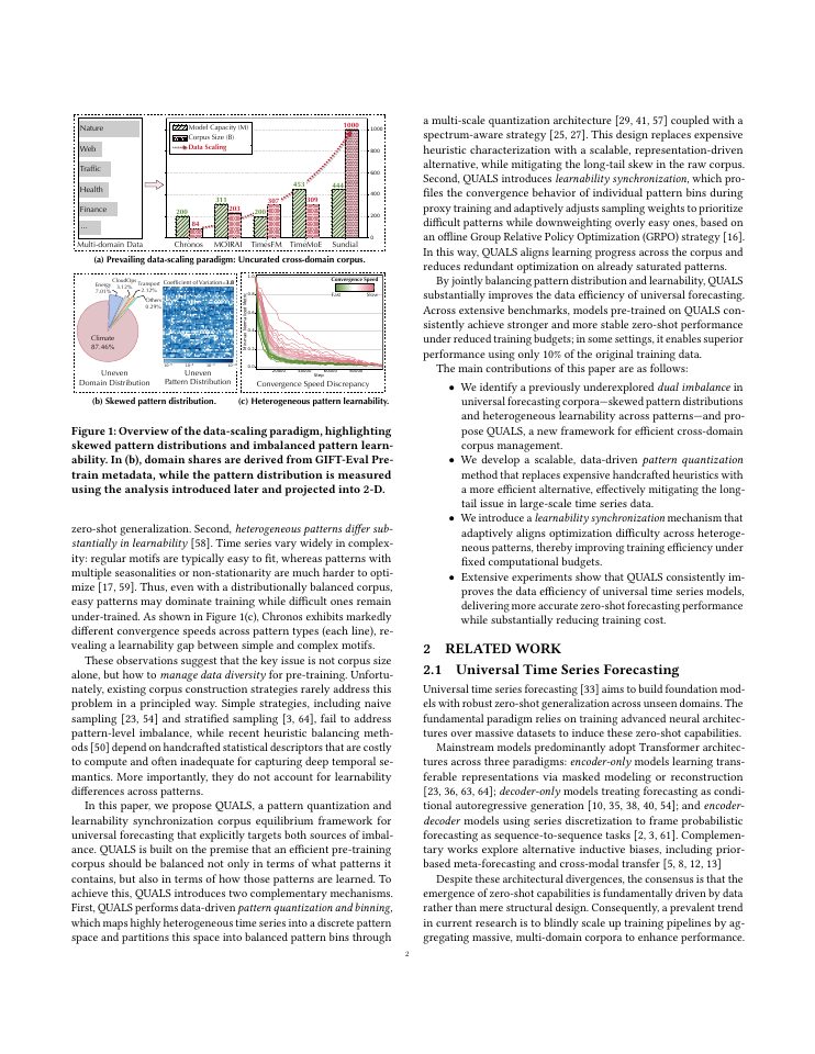 Page 2 of QUALS: Corpus Equilibrium for Universal Forecasting via Pattern Quantization and Learnability Synchronization