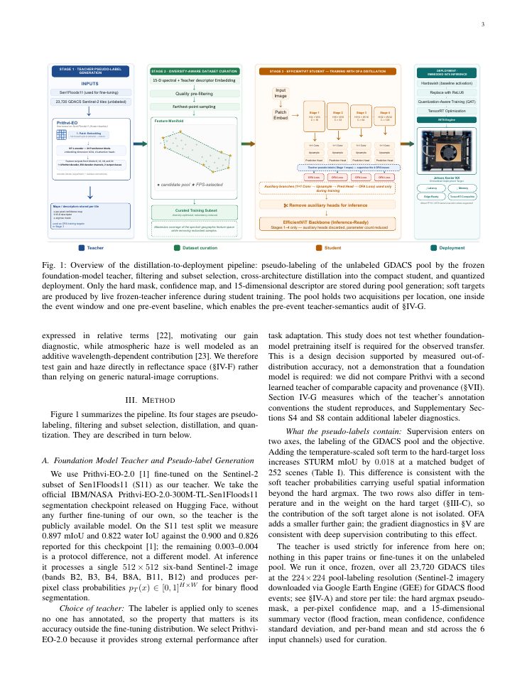 Page 3 of Cross-Architecture Foundation-Model Distillation for Edge Flood Segmentation