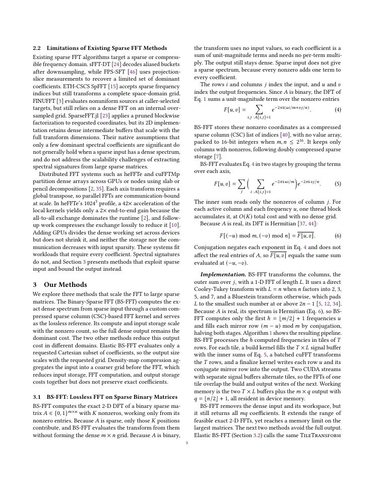 Page 3 of Scaling Fourier-Based Sparse Matrix Analysis on GPUs