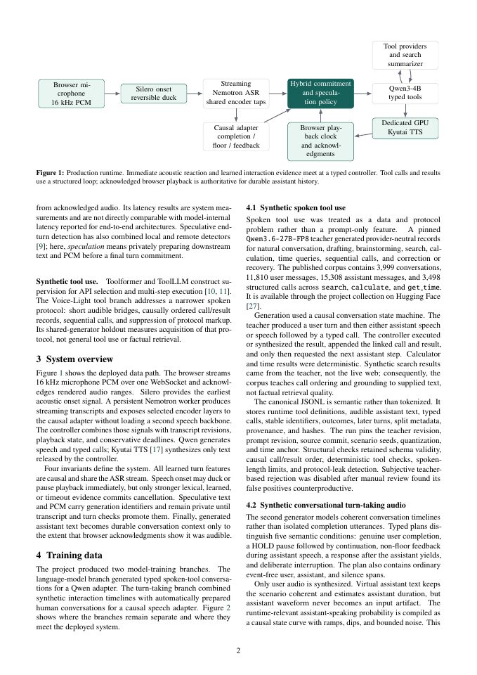 Page 2 of Voice-Light: A Full-Duplex Cascaded Voice Agent with Causal Turn-Taking and Speculative Generation