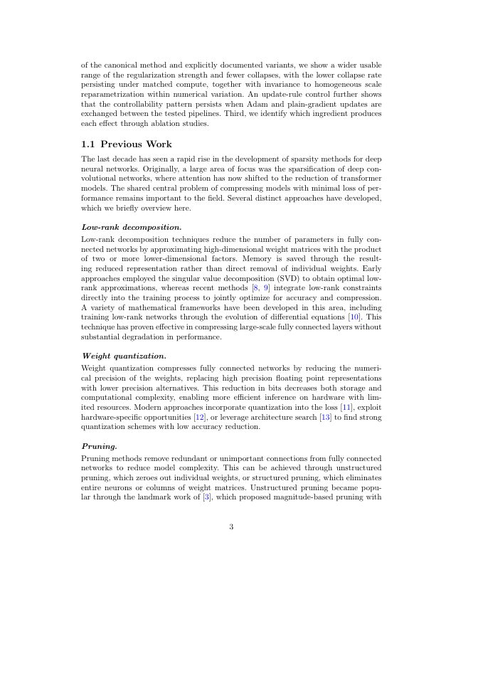 Page 3 of Layerwise Decoupling for Stable Structured Sparsification of Fully Connected Layers