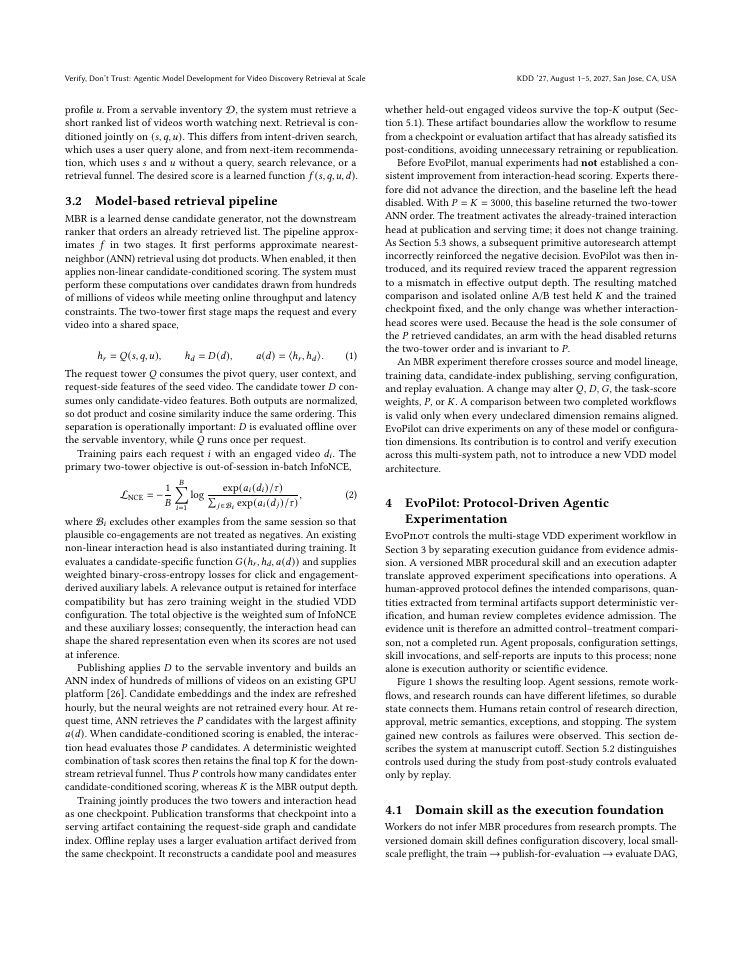 Page 3 of Verify, Don't Trust: Agentic Model Development for Video Discovery Retrieval at Scale