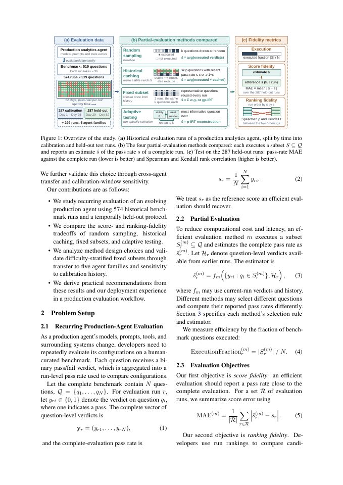 Page 2 of Efficient Benchmarking in Production: A Study of an Evolving LLM Agent